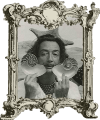 a man holding two shells in his hands